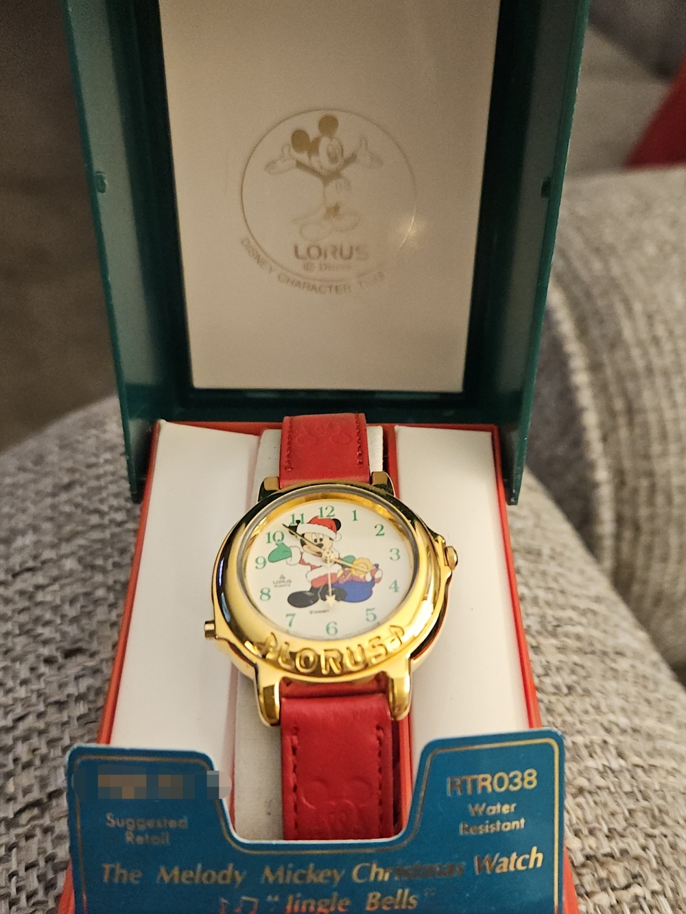 Lorus Red Holiday Mickey Watch - Festive Women's Timepiece